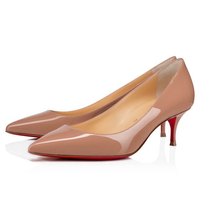 Christian Louboutin Kate 055 55 Patent Pumps Ženske Pumps Bež | RS-21615