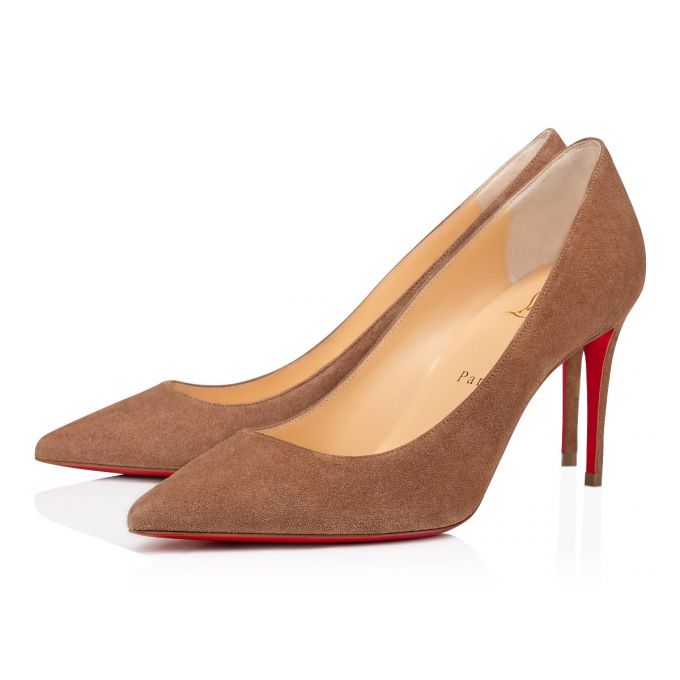 Christian Louboutin Kate 085 85 Fennec Veau Velours Pumps Ženske Pumps Kaki Boja | RS-95536