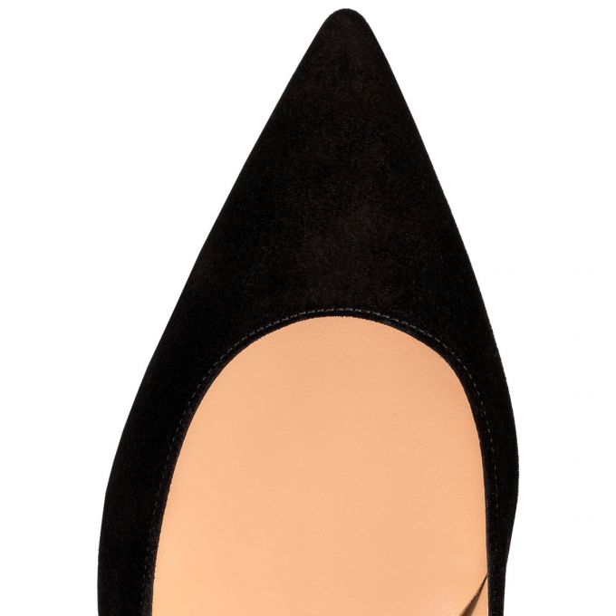 Christian Louboutin Kate 085 85 Veau Velours Pumps Ženske Pumps Crne | RS-16685