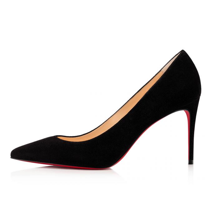 Christian Louboutin Kate 085 85 Veau Velours Pumps Ženske Pumps Crne | RS-16685