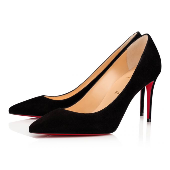 Christian Louboutin Kate 085 85 Veau Velours Pumps Ženske Pumps Crne | RS-16685