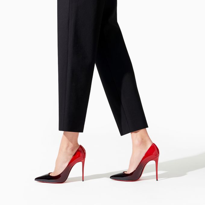 Christian Louboutin Kate 100 100 Patent Pumps Ženske Pumps Crne Crvene | RS-38569