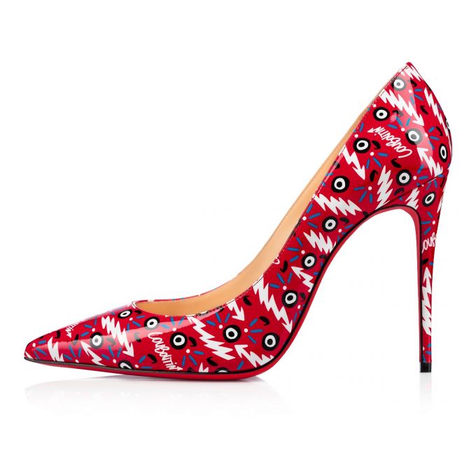 Christian Louboutin Kate 100 Patent Pumps Ženske Pumps Crvene | RS-83045