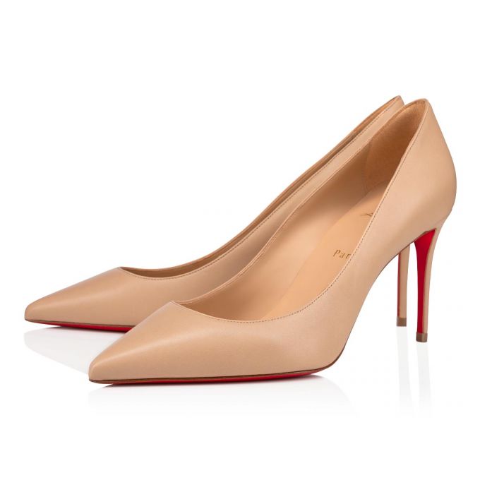 Christian Louboutin Kate 85 1/Lin 1 Nappa Pumps Ženske Pumps Bež | RS-18246