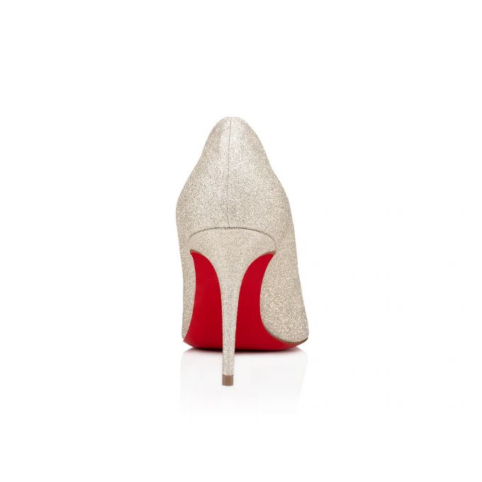 Christian Louboutin Kate 85 Ivory Glitter Pumps Ženske Pumps Srebrne | RS-29855