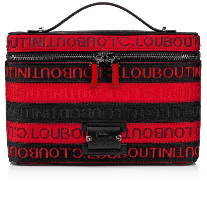 Christian Louboutin Kypipouch Cl Strap Creative Fabric Messenger Bags Muške Messenger Bags Crne Crvene | RS-67516