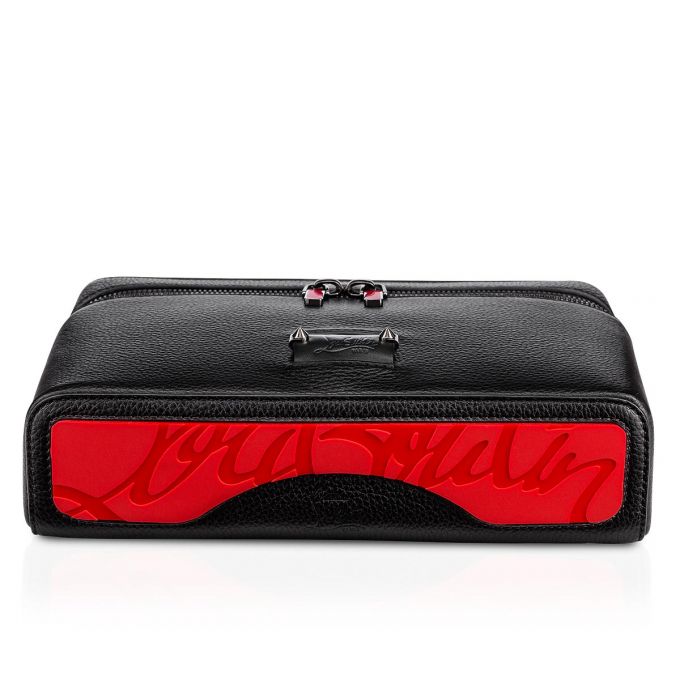 Christian Louboutin Kypipouch Classic Koža Messenger Bags Muške Messenger Bags Crne Crvene | RS-38733