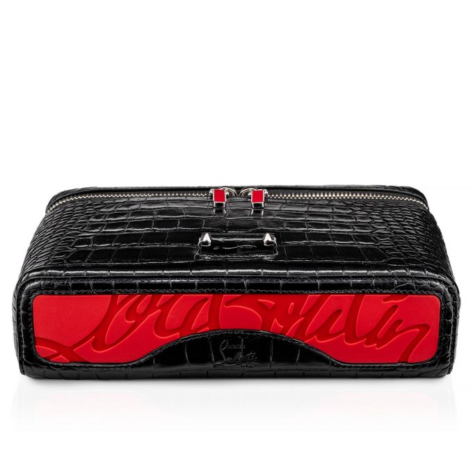 Christian Louboutin Kypipouch Creative Koža Messenger Bags Muške Messenger Bags Crne | RS-59547