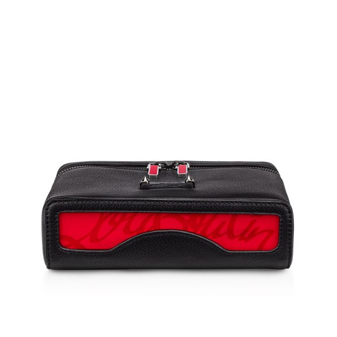 Christian Louboutin Kypipouch Small Classic Koža Messenger Bags Muške Messenger Bags Crne | RS-61597