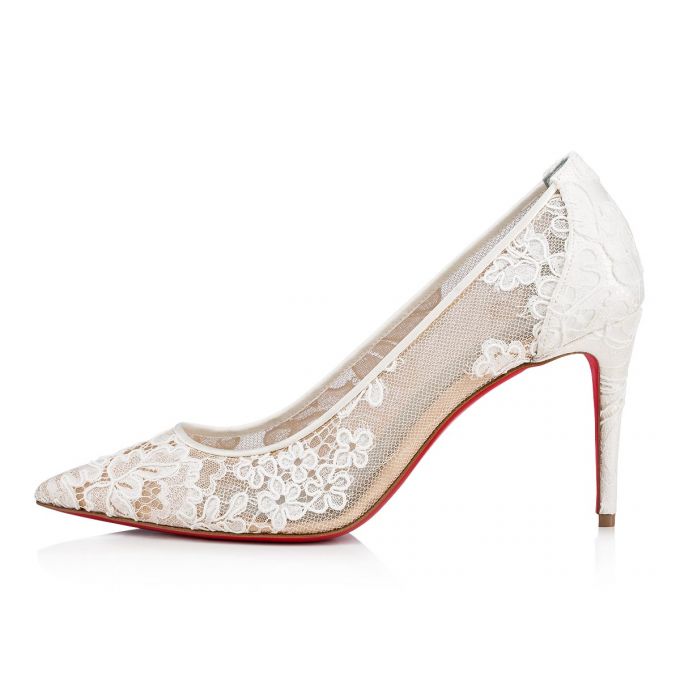 Christian Louboutin Lace 554 085 85 Version Off Dentelle Pumps Ženske Pumps Bijele | RS-99199