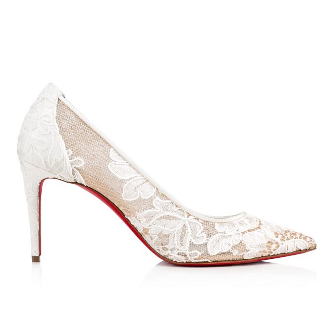 Christian Louboutin Lace 554 085 85 Version Off Dentelle Pumps Ženske Pumps Bijele | RS-99199