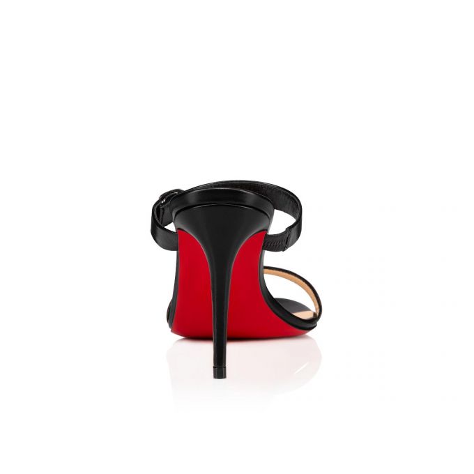 Christian Louboutin Lock Me 85 Sandals Ženske Sandale Crne | RS-07770