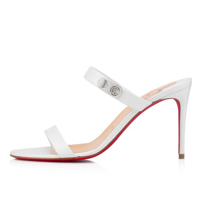 Christian Louboutin Lock Me 85 Sandals Ženske Sandale Bijele | RS-54899