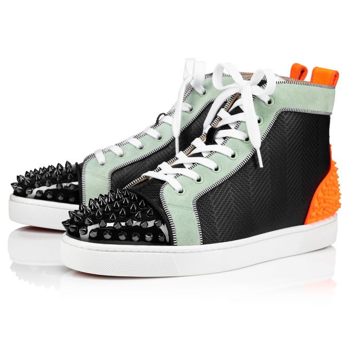 Christian Louboutin Lou Spikes 2 Creative Koža Sneakers Muške Patike Visebojne | RS-86738