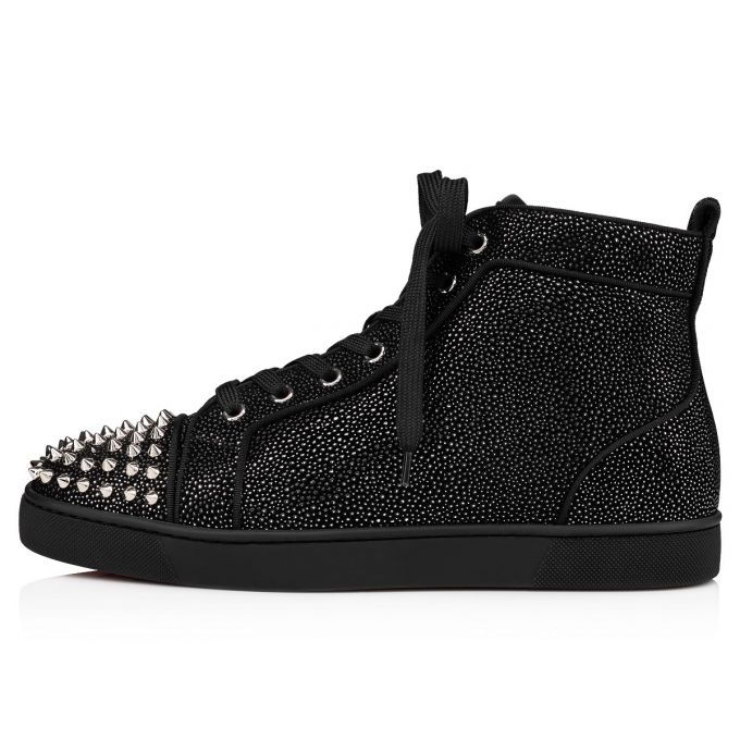 Christian Louboutin Lou Spikes Orla 000 Version Sneakers Muške Patike Crne | RS-68661