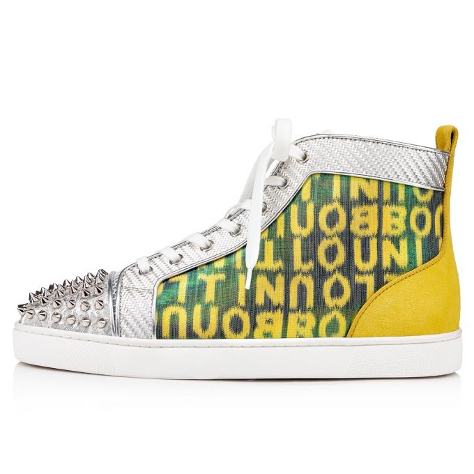 Christian Louboutin Lou Spikes Orlato Version Creative Fabric Sneakers Muške Patike Visebojne | RS-59969