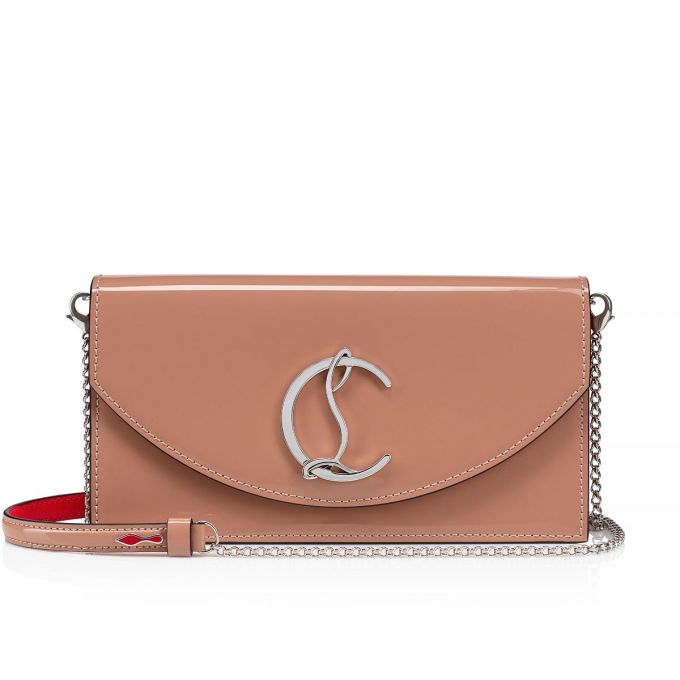 Christian Louboutin Loubi54 Classic Koža Evening Bags Ženske Evening Bags Bež Srebrne | RS-32938