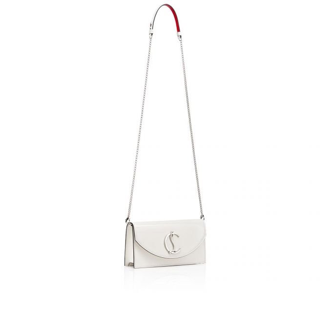 Christian Louboutin Loubi54 Classic Koža Mini Bags Ženske Belt Bags & Mini Bags Bijele Srebrne | RS-37006