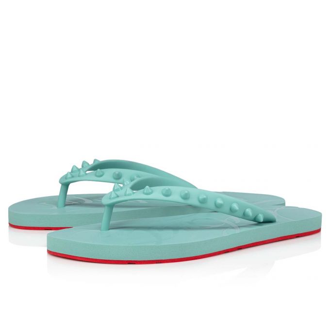 Christian Louboutin Loubi Flip Plastic Finish Mules Ženske Mules Svijetlo Plave | RS-88961