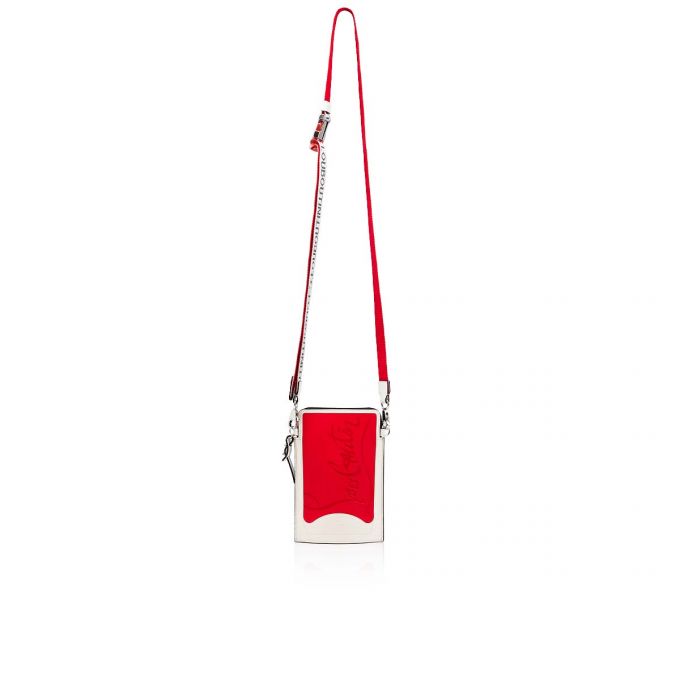 Christian Louboutin Loubilab Classic Fabric Pouches Muške Pouches Crvene Bijele Crne | RS-03369