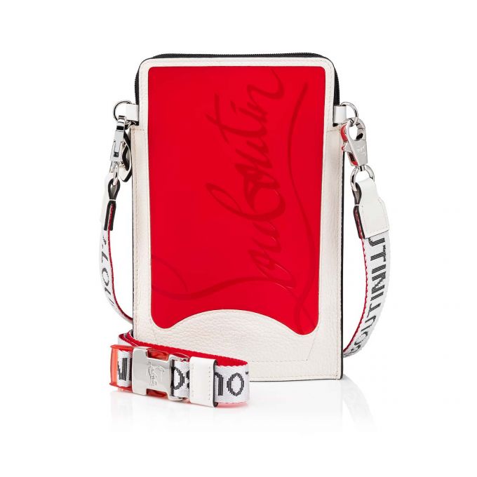 Christian Louboutin Loubilab Classic Fabric Pouches Muške Pouches Crvene Bijele Crne | RS-03369