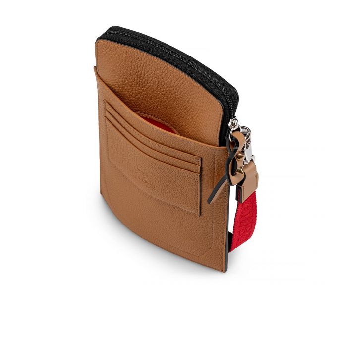 Christian Louboutin Loubilab Classic Koža Messenger Bags Muške Messenger Bags Smeđe | RS-02852