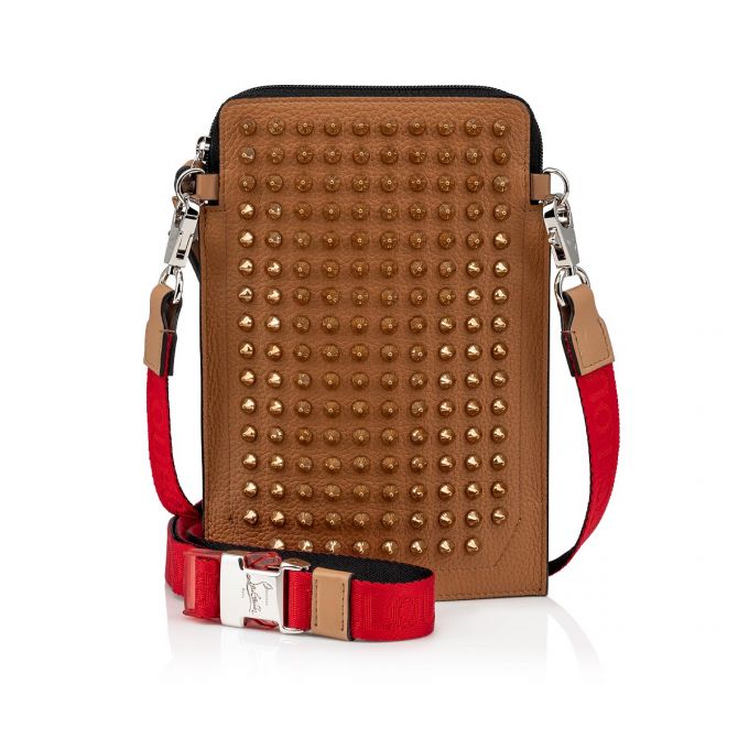 Christian Louboutin Loubilab Classic Koža Messenger Bags Muške Messenger Bags Smeđe | RS-02852