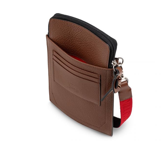 Christian Louboutin Loubilab Classic Koža Pouches Muške Pouches Smeđe | RS-39117