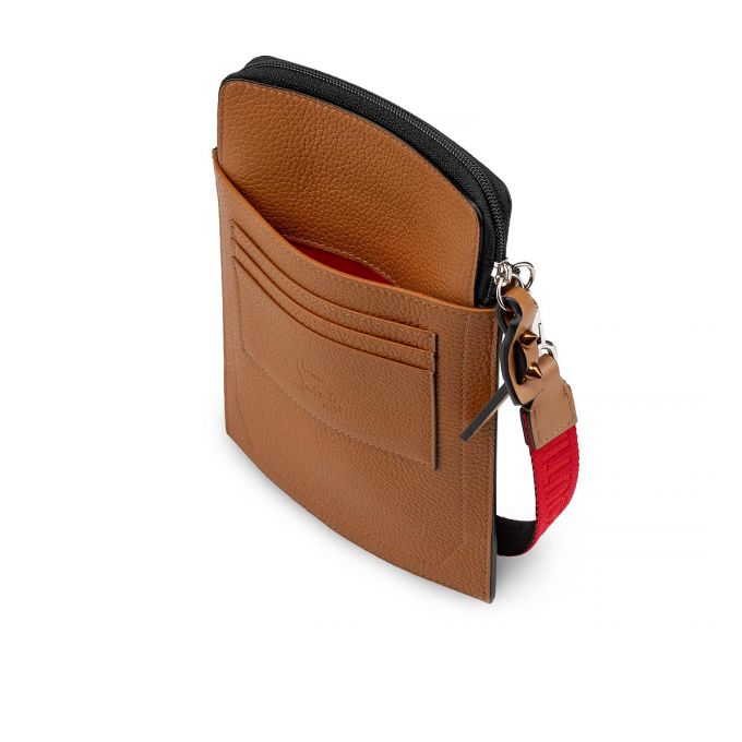 Christian Louboutin Loubilab Classic Koža Pouches Muške Pouches Smeđe | RS-43041