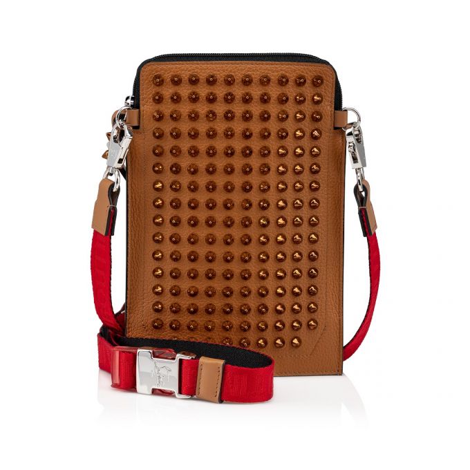 Christian Louboutin Loubilab Classic Koža Pouches Muške Pouches Smeđe | RS-43041