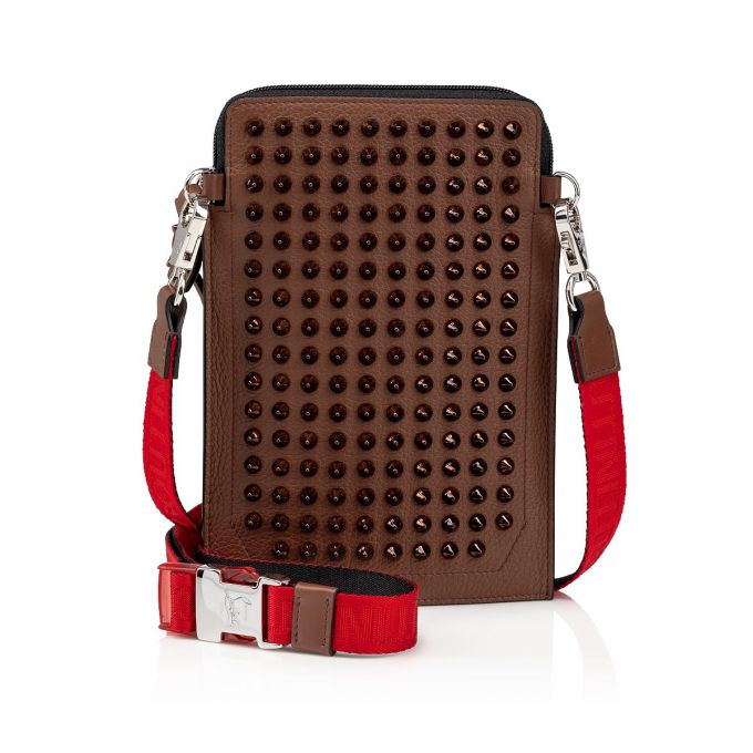 Christian Louboutin Loubilab Classic Koža Messenger Bags Muške Messenger Bags Smeđe | RS-79307