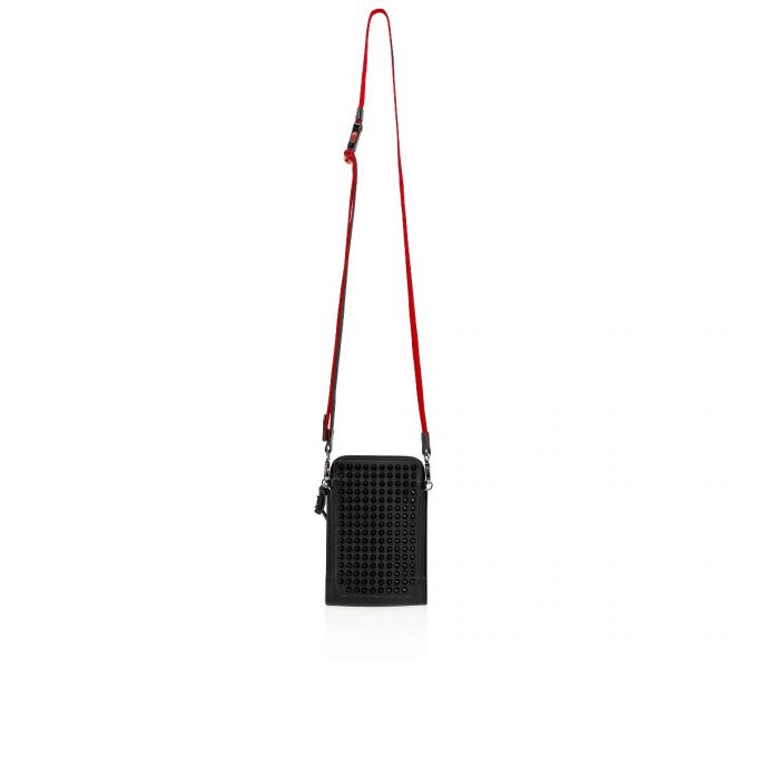 Christian Louboutin Loubilab Classic Koža Pouches Muške Pouches Crne | RS-96323