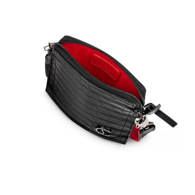 Christian Louboutin Loubilab Creative Koža Messenger Bags Muške Messenger Bags Crne | RS-12221