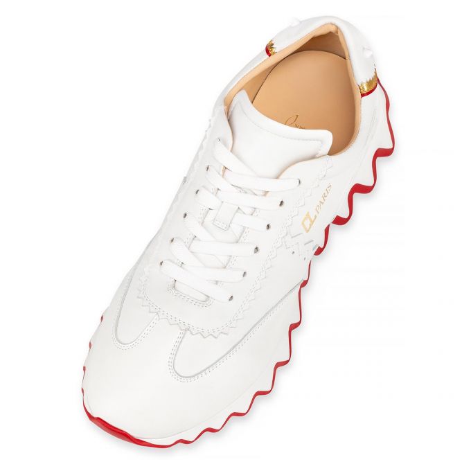 Christian Louboutin Loubishark Version Calf Sneakers Muške Patike Bijele | RS-24992