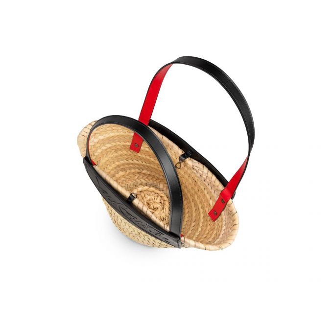 Christian Louboutin Loubishore Small Creative Fabric Basket Ženske Basket Bijele Crne | RS-13574