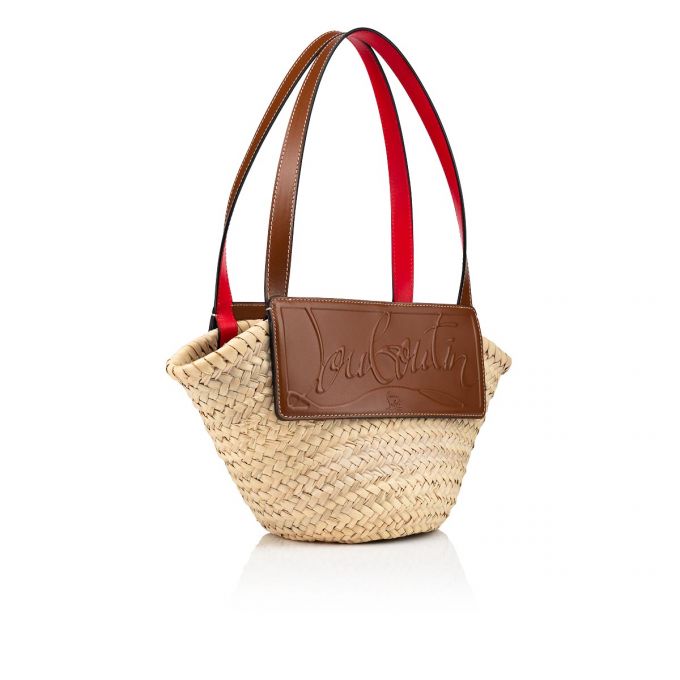 Christian Louboutin Loubishore Small Creative Fabric Basket Ženske Basket Bež Smeđe | RS-24042