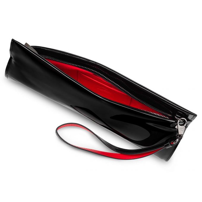 Christian Louboutin Loubitwist Clutch Classic Koža Pouches Ženske Pouches Crne | RS-15123