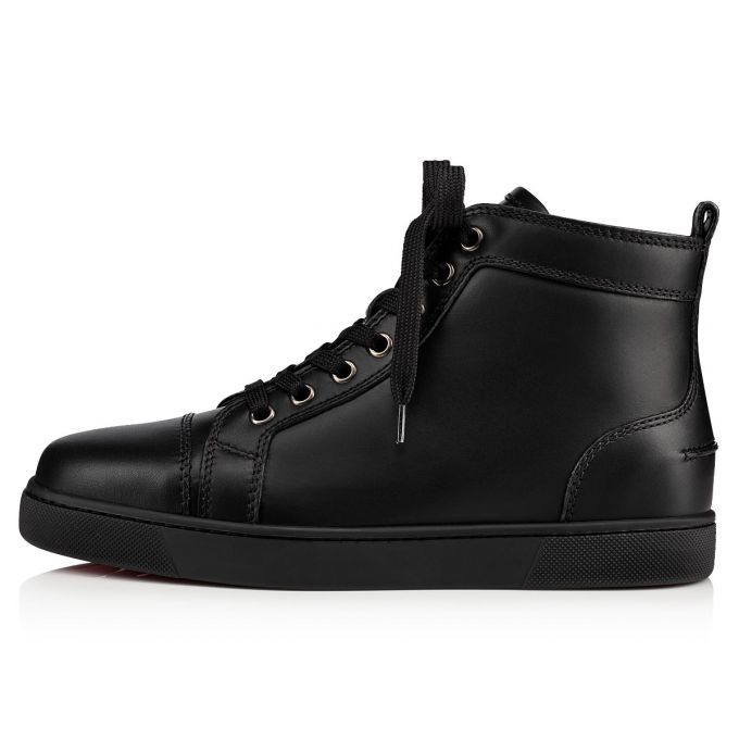 Christian Louboutin Louis 000 Calf Sneakers Ženske Patike Crne | RS-60028