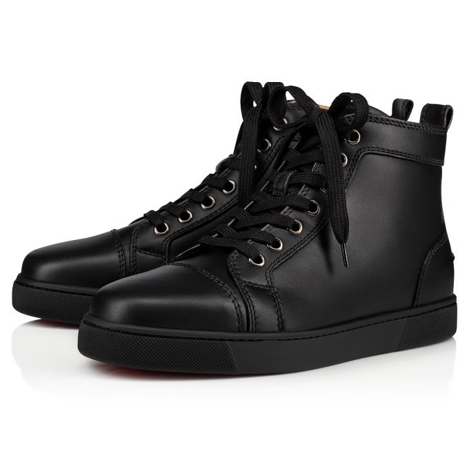 Christian Louboutin Louis 000 Calf Sneakers Ženske Patike Crne | RS-60028