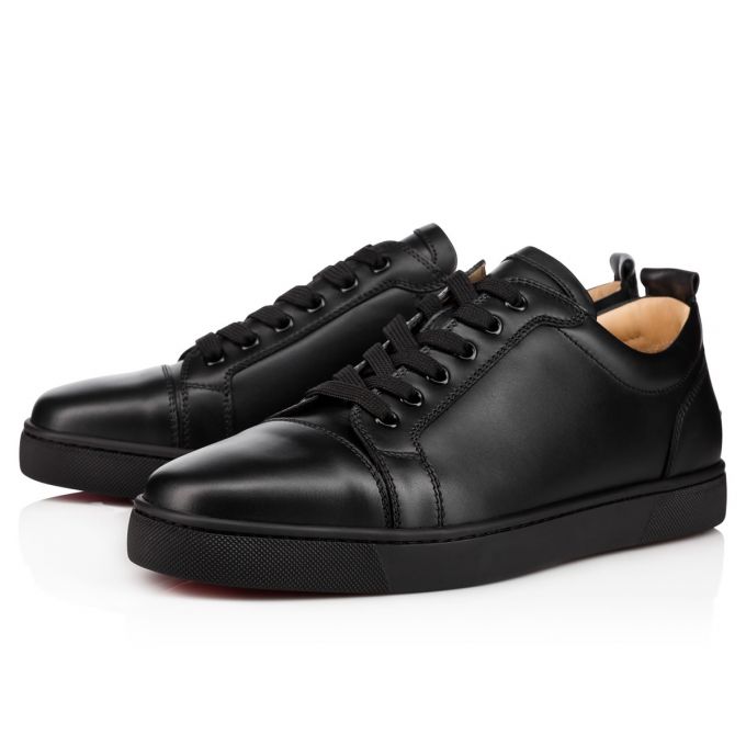 Christian Louboutin Louis Junior 000 Calf Sneakers Muške Patike Crne | RS-99404