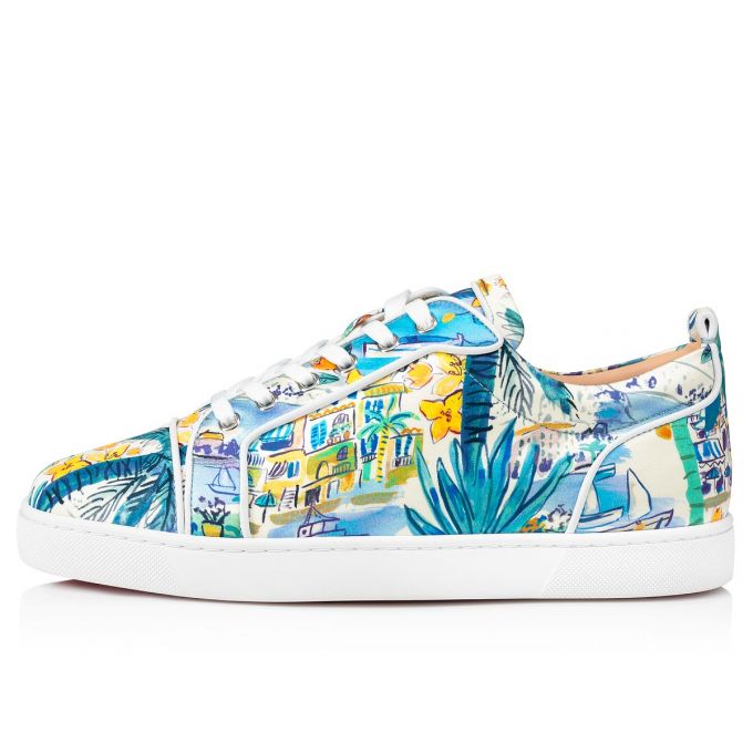 Christian Louboutin Louis Junior Orlato Silk Sneakers Muške Patike Visebojne | RS-00754