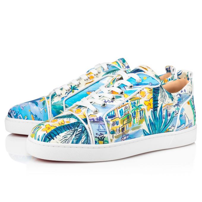 Christian Louboutin Louis Junior Orlato Silk Sneakers Muške Patike Visebojne | RS-00754