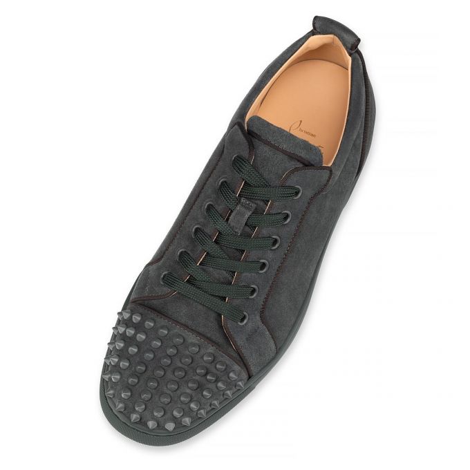 Christian Louboutin Louis Junior Sp 000 Mat Veau Velours Sneakers Muške Patike Tamno Sive | RS-12533