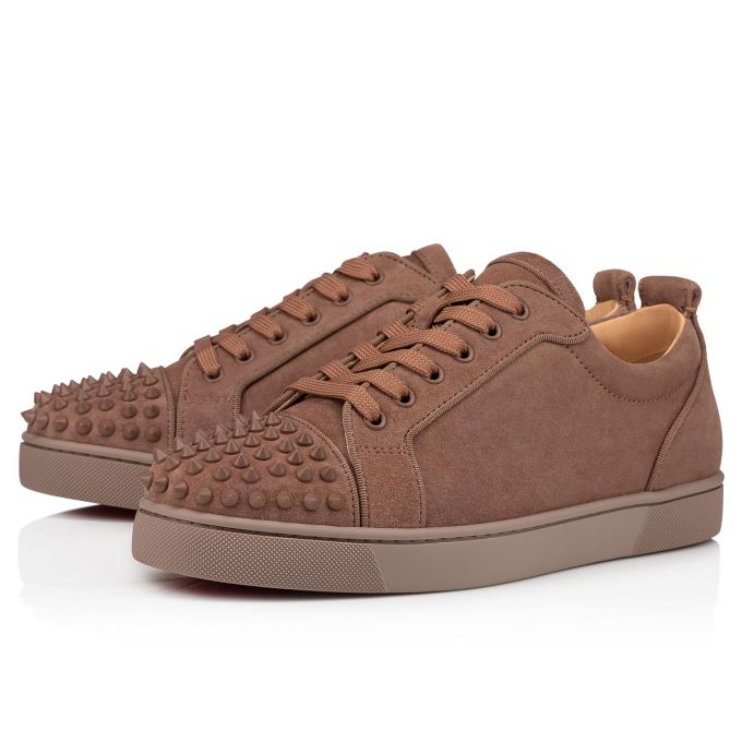 Christian Louboutin Louis Junior Sp 000 Mat Veau Velours Sneakers Muške Patike Smeđe | RS-50301