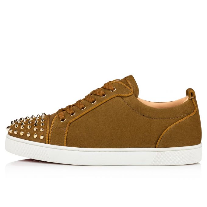 Christian Louboutin Louis Junior Sp 000 Veau Velours Sneakers Muške Patike Maslinasto Zelene | RS-51408