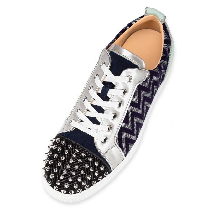 Christian Louboutin Louis Junior Spikes Orlato Creative Fabric Sneakers Muške Patike Visebojne | RS-54475