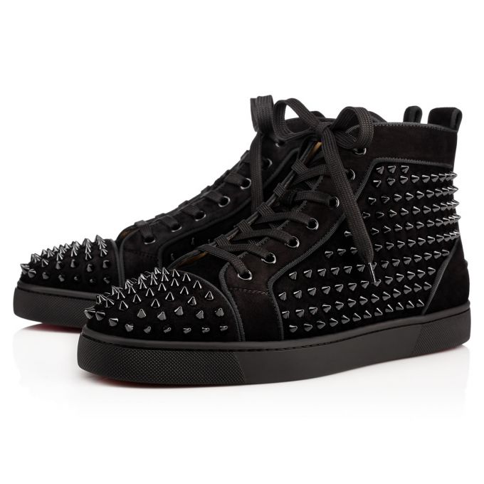 Christian Louboutin Louis Orlato 000 Veau Velours Sneakers Muške Patike Crne | RS-34770