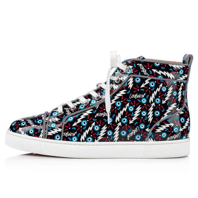 Christian Louboutin Louis Orlato Creative Koža Sneakers Muške Patike Crne | RS-11041