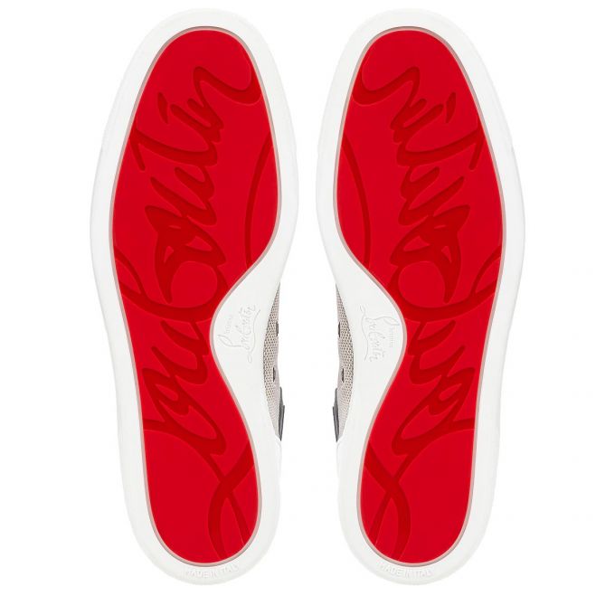 Christian Louboutin Louis Orlato Creative Fabric Sneakers Muške Patike Bijele Sive | RS-21204