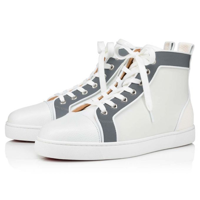 Christian Louboutin Louis Orlato Creative Fabric Sneakers Muške Patike Bijele Sive | RS-48169